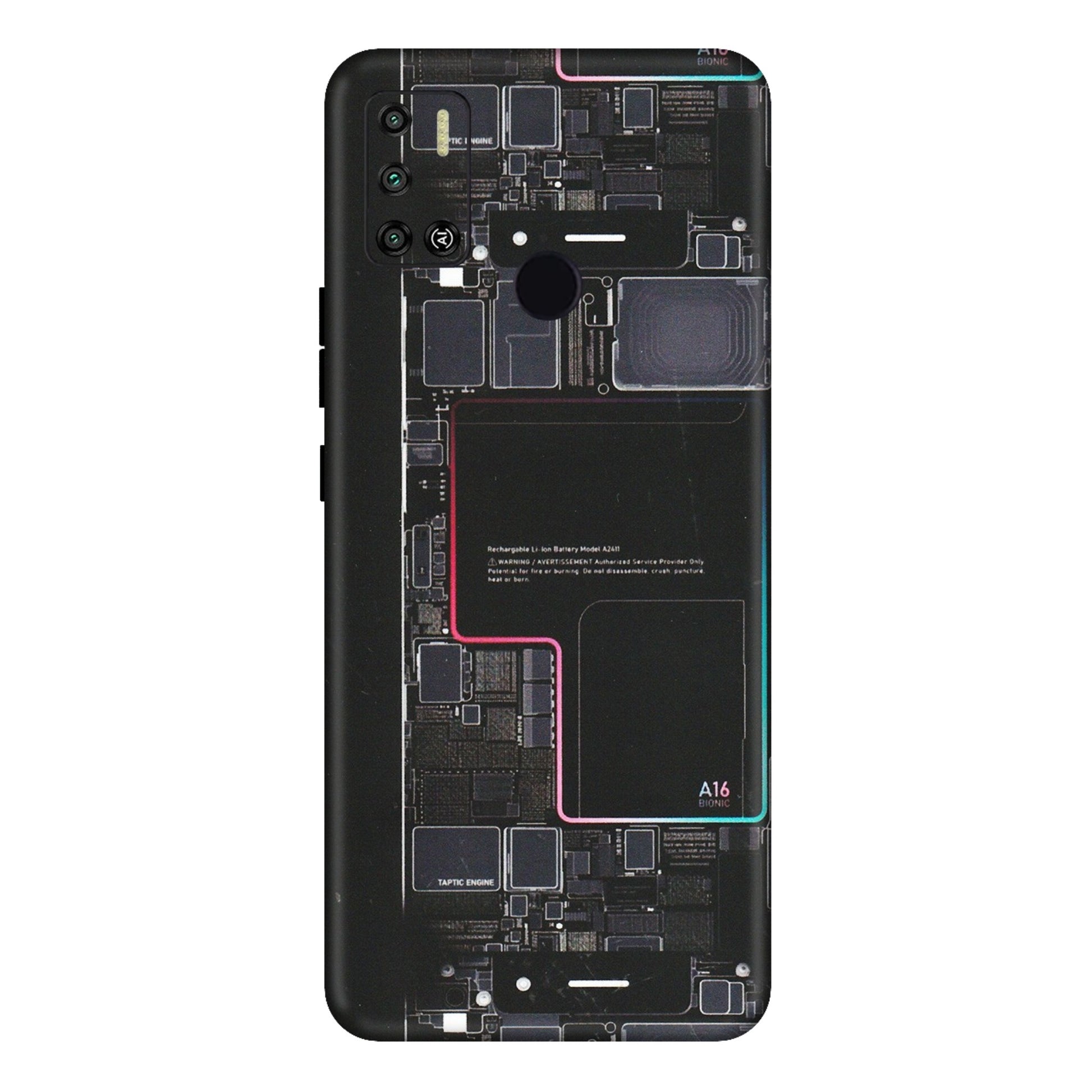 Tecno Phone Skins (All Models) - Motherboard Circuit Layout - Matte Finish (M-117) Tecno Spark 6 AIR