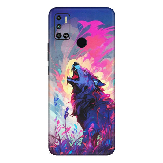 Tecno Phone Skins (All Models) - New Wild Wolf Abstract - Matte Finish (M-125) Tecno Spark 6 AIR