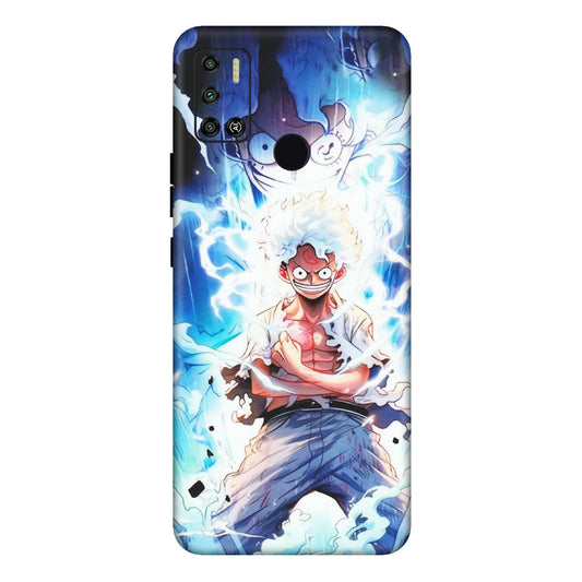 Tecno Phone Skins (All Models) - Blue Thunder Luffy Anime - Matte Finish (M-132) Tecno Spark 6 AIR