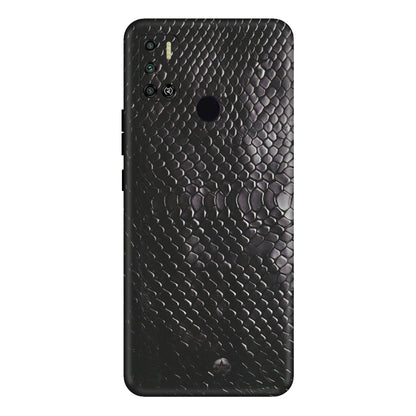 Tecno Phone Skins (All Models) - Black Snack Leather - Matte Finish (M-147) Tecno Spark 6 AIR
