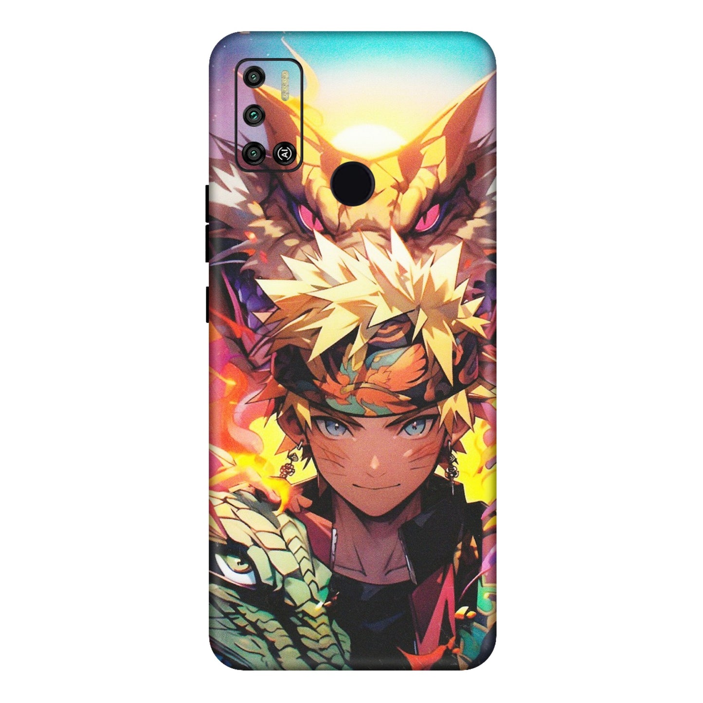 Tecno Phone Skins (All Models) - Angry Naruto Anime - Matte Finish (M-148) Tecno Spark 6 AIR
