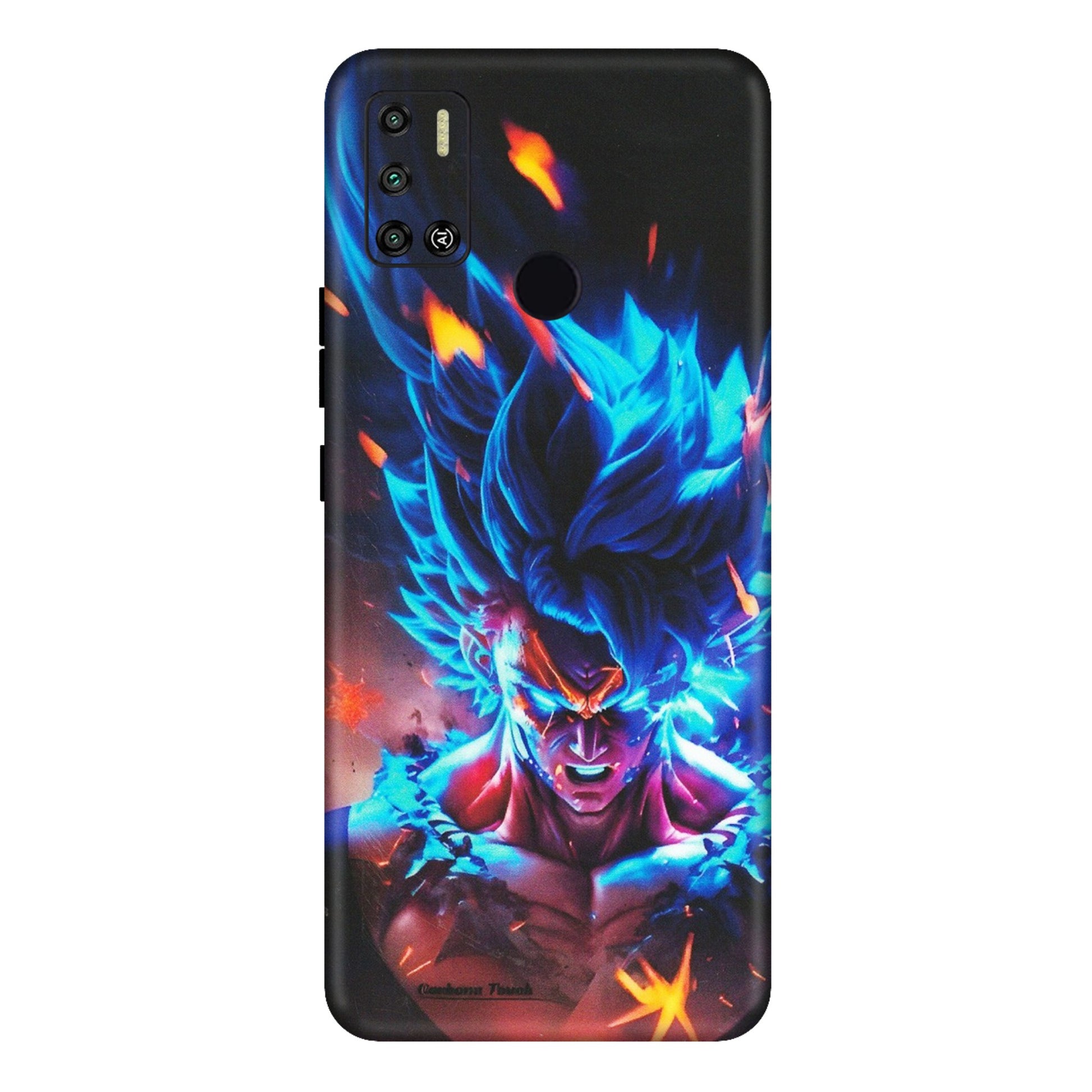 Tecno Phone Skins (All Models) - Angry Goku Dragon Ball Anime - Matte Finish (M-150) Tecno Spark 6 AIR