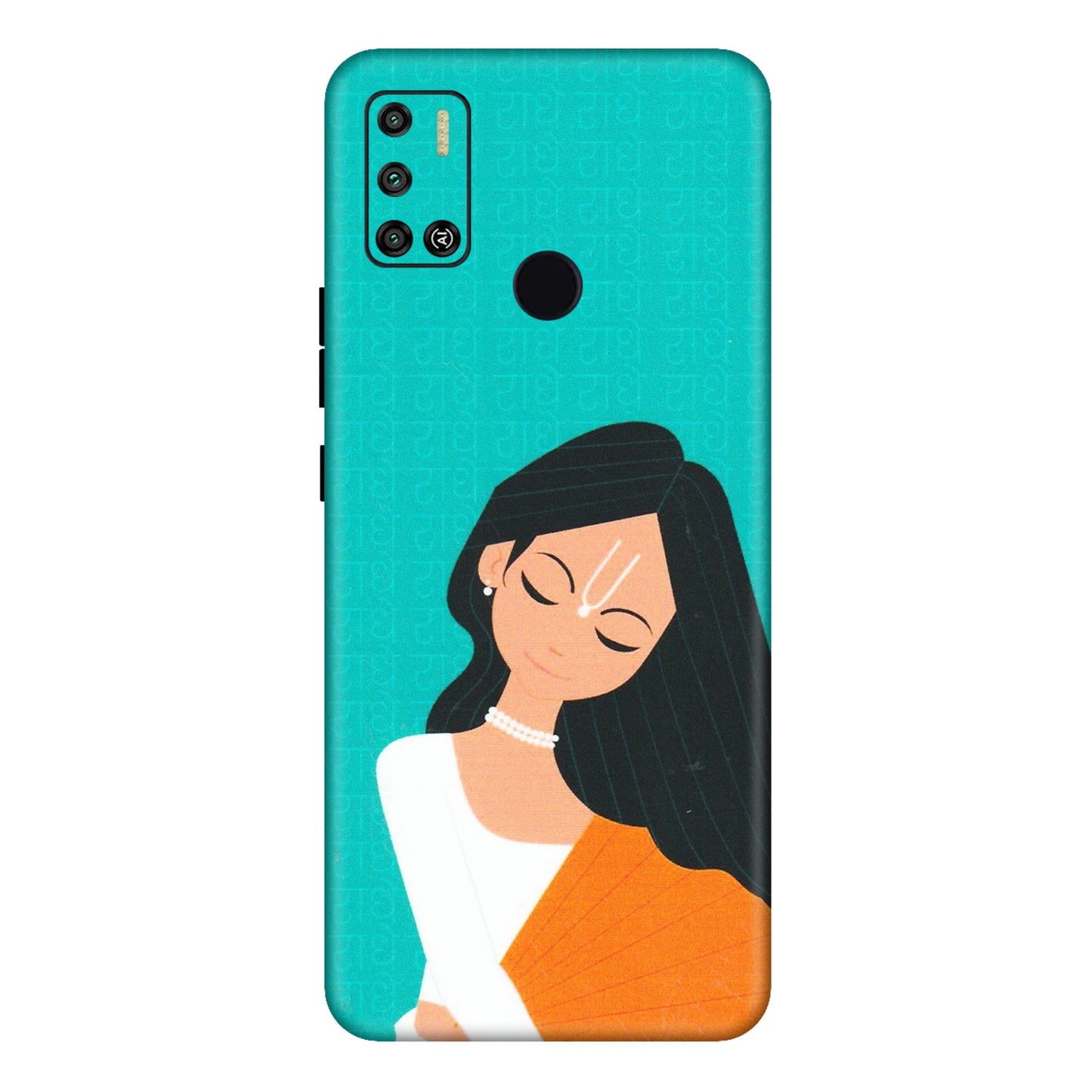 Tecno Phone Skins (All Models) - Radhe Radhe With Hindu Symbol - Matte Finish (M-164) Tecno Spark 6 AIR