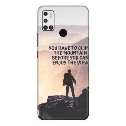 Tecno Phone Skins (All Models) - Motivational Hiking Mountain - Matte Finish (M-28) Tecno Spark 6 AIR