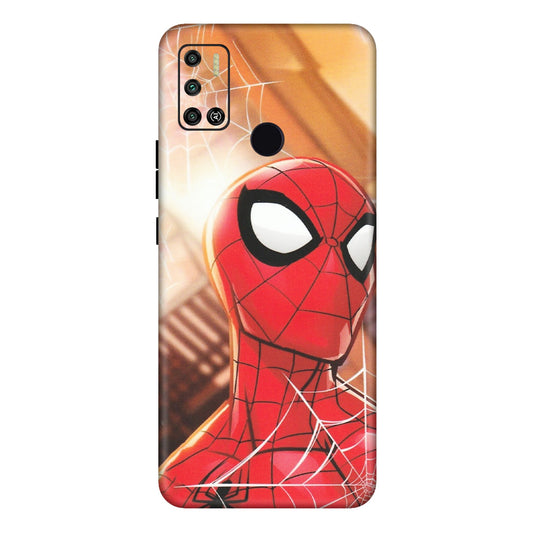 Tecno Phone Skins (All Models) - Spiderman Face New - Matte Finish (M-41) Tecno Spark 6 AIR