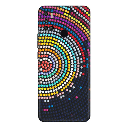 Tecno Phone Skins (All Models) - Rainbow Dot Mandala - Matte Finish (M-97) Tecno Spark 6 AIR