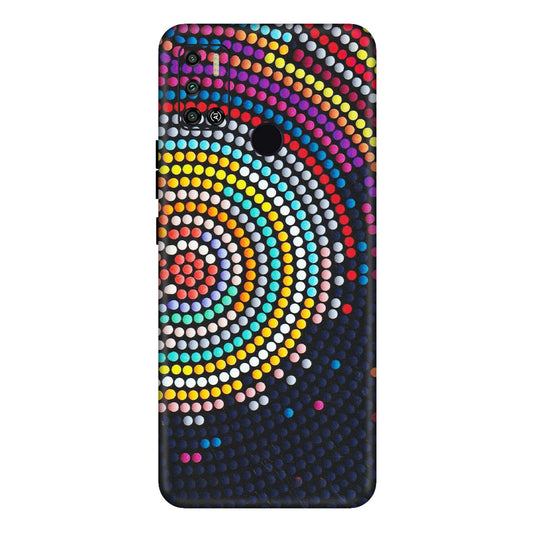 Tecno Phone Skins (All Models) - Rainbow Dot Mandala - Matte Finish (M-97) Tecno Spark 6 AIR