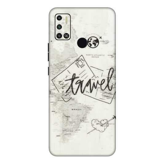 Tecno Phone Skins (All Models) - Travel Ticket - Transparent Finish (T-06) Tecno Spark 6 AIR