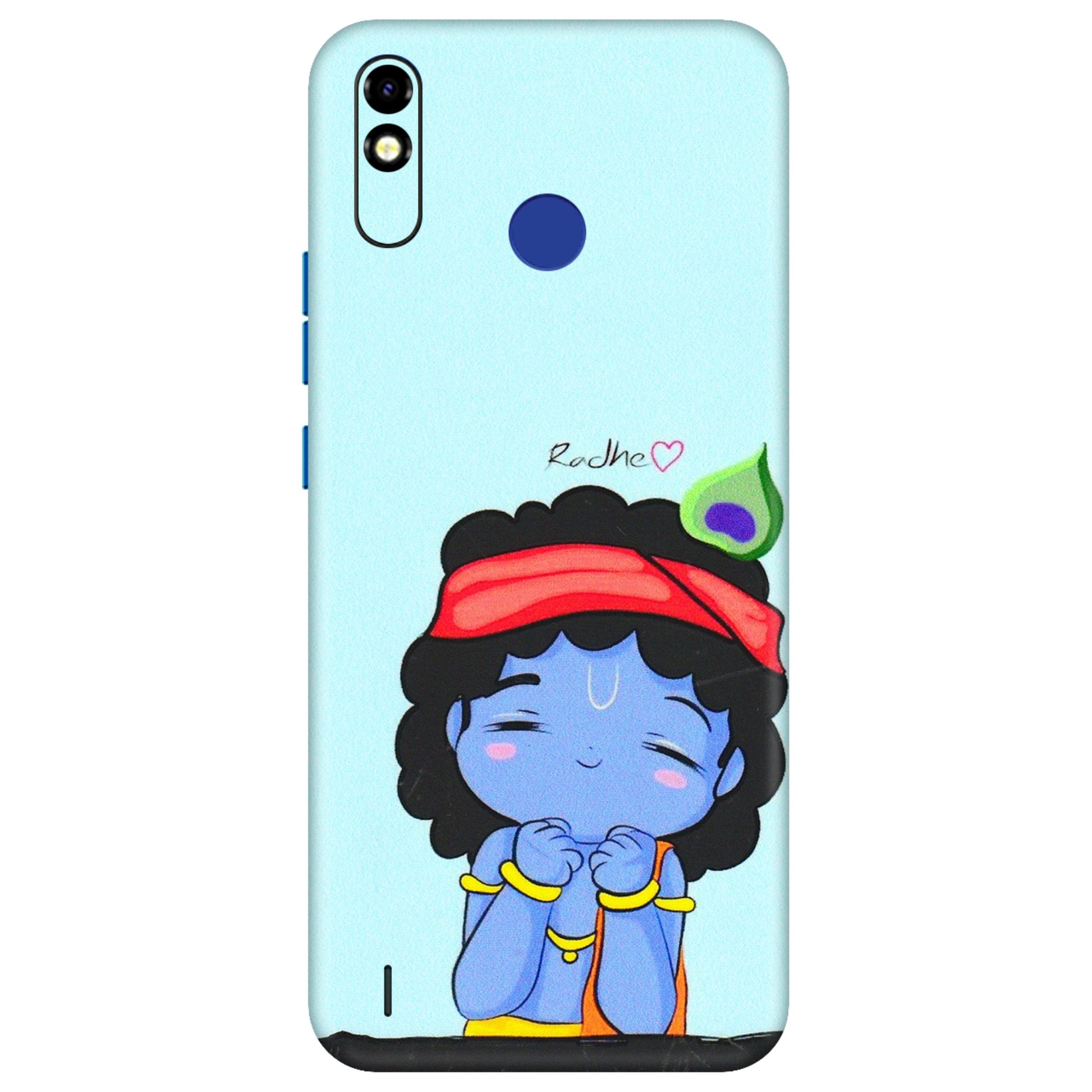 Tecno Phone Skins (All Models) - Radhe Radhe Cute Toon - 3D Embossed Finish (L-05) Tecno Spark Go Plus