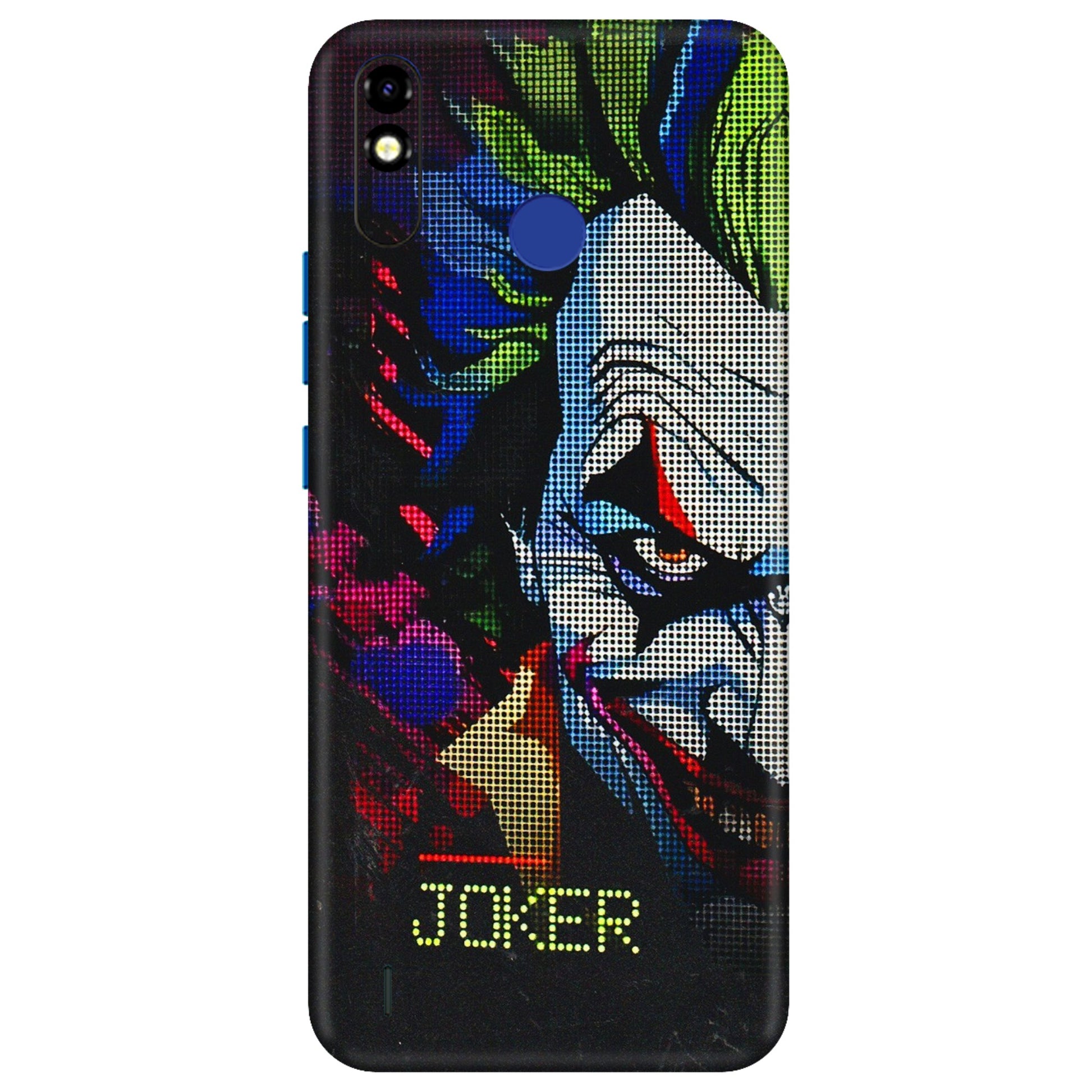 Tecno Phone Skins (All Models) - Joker Dot Matrix - 3D Embossed Finish (L-08) Tecno Spark Go Plus