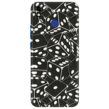 Tecno Phone Skins (All Models) - Big Black Dices - 3D Embossed Finish (L-106) Tecno Spark Go Plus
