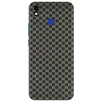 Tecno Phone Skins (All Models) - Black G Print - 3D Embossed Finish (L-109) Tecno Spark Go Plus