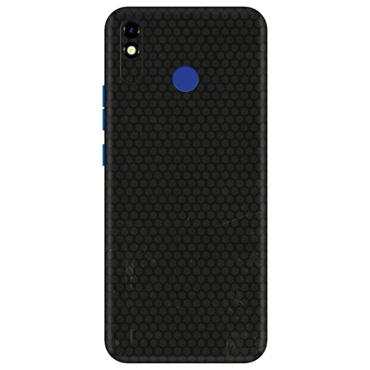 Tecno Phone Skins (All Models) - Black honeycomb - 3D Embossed Finish (L-114) Tecno Spark Go Plus