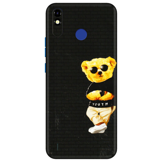 Tecno Phone Skins (All Models) - Classy Teddy Bear - 3D Embossed Finish (L-116) Tecno Spark Go Plus