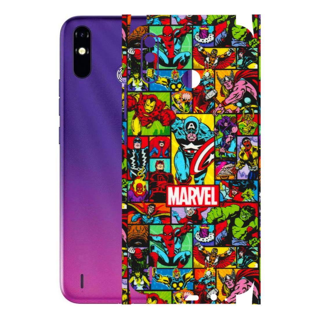 Tecno Phone Skins (All Models) - MARVELOUS Comic Characters - 3D Embossed Finish (L-129) Tecno Spark Go Plus