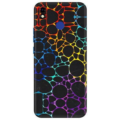 Tecno Phone Skins (All Models) - Abstract Art MultiColour - 3D Embossed Finish (L-133) Tecno Spark Go Plus