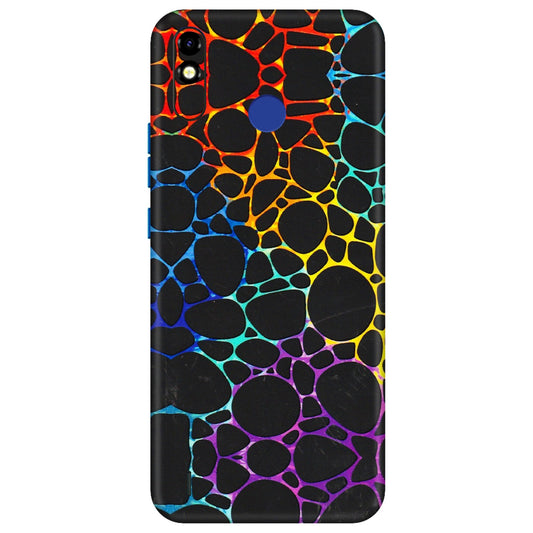 Tecno Phone Skins (All Models) - Abstract Art MultiColour - 3D Embossed Finish (L-133) Tecno Spark Go Plus