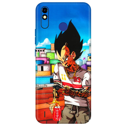 Tecno Phone Skins (All Models) - Vegeta - 3D Embossed Finish (L-136) Tecno Spark Go Plus