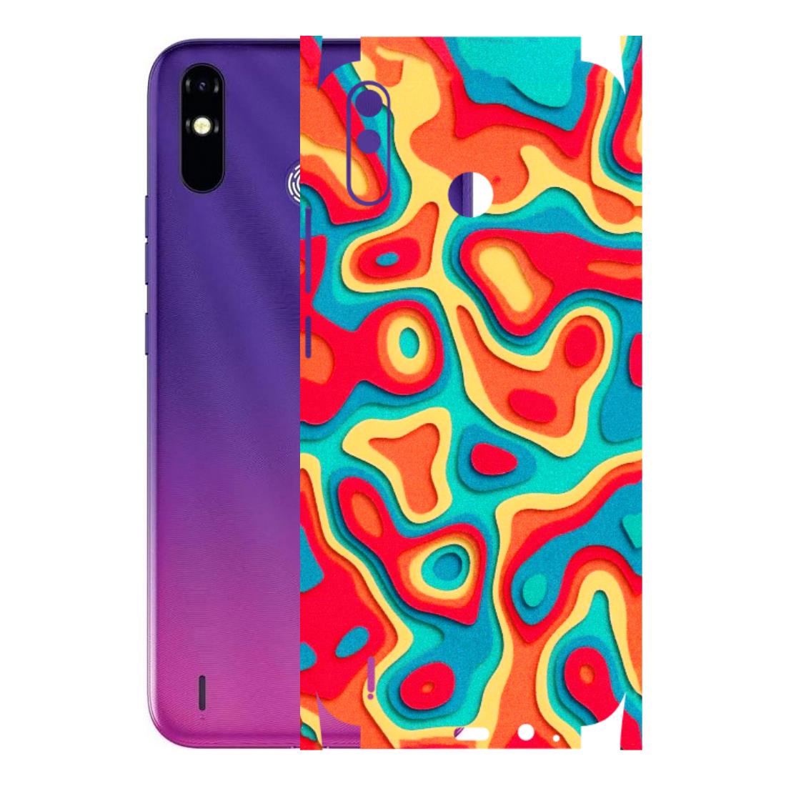 Tecno Phone Skins (All Models) - Abstract Swirl - 3D Embossed Finish (L-150) Tecno Spark Go Plus