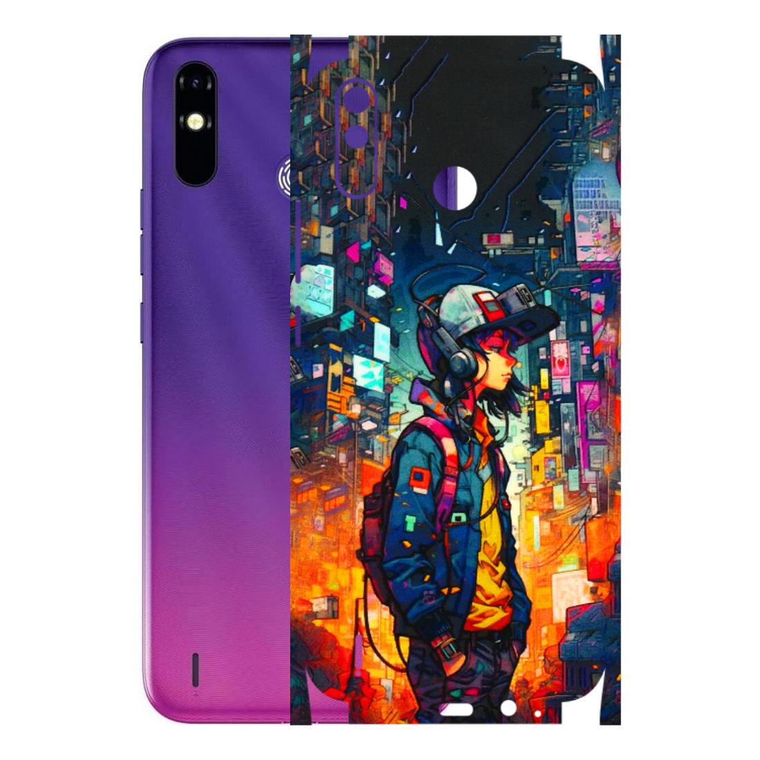 Tecno Phone Skins (All Models) - Street Anime Guy - 3D Embossed Finish (L-158) Tecno Spark Go Plus