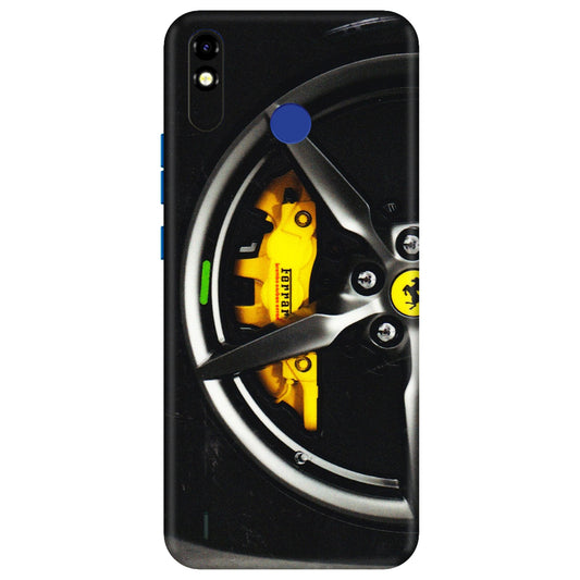 Tecno Phone Skins (All Models) - Ferrari Wheel Alloy - 3D Embossed Finish (L-173) Tecno Spark Go Plus