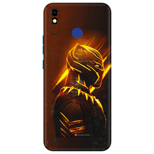 Tecno Phone Skins (All Models) - Gold Black Panther - 3D Embossed Finish (L-181) Tecno Spark Go Plus