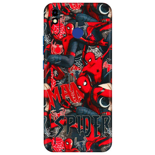 Tecno Phone Skins (All Models) - SpiderMan Cool - 3D Embossed Finish (L-188) Tecno Spark Go Plus