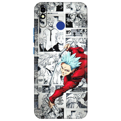 Tecno Phone Skins (All Models) - Anime Comic - 3D Embossed Finish (L-192) Tecno Spark Go Plus
