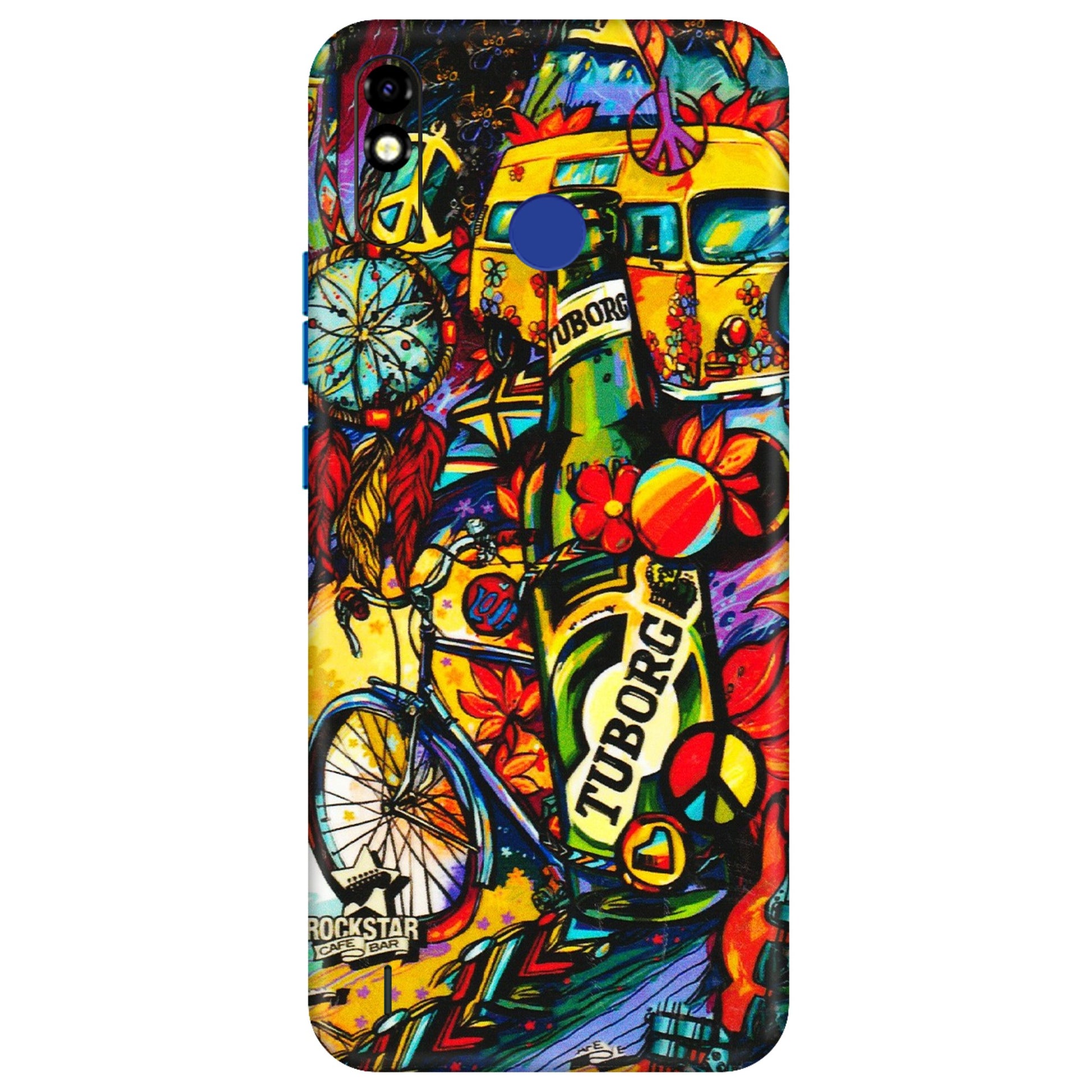 Tecno Phone Skins (All Models) - Cool Beer Bottle - 3D Embossed Finish (L-193) Tecno Spark Go Plus