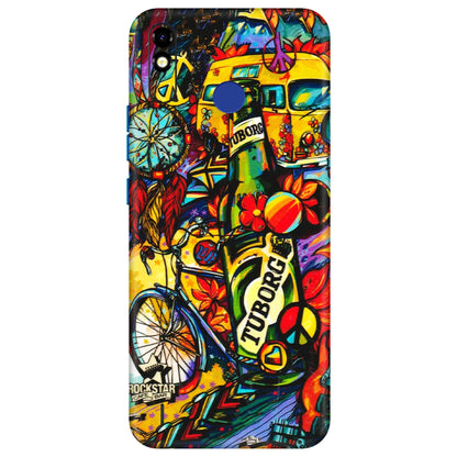 Tecno Phone Skins (All Models) - Cool Beer Bottle - 3D Embossed Finish (L-193) Tecno Spark Go Plus