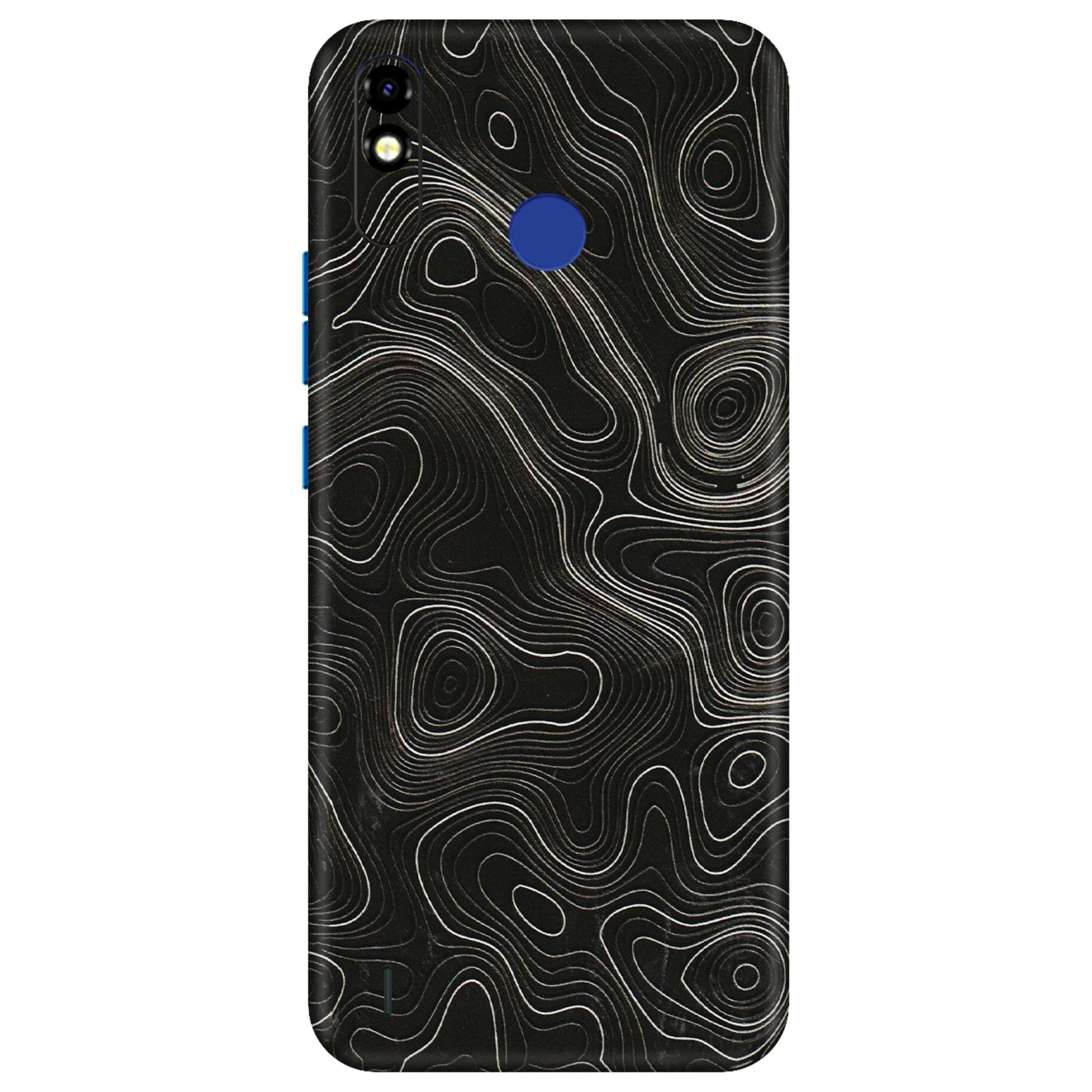 Tecno Phone Skins (All Models) - Black Swirl - 3D Embossed Finish (L-196) Tecno Spark Go Plus
