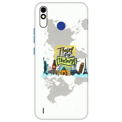 Tecno Phone Skins (All Models) - Travel Therapy - 3D Embossed Finish (L-199) Tecno Spark Go Plus