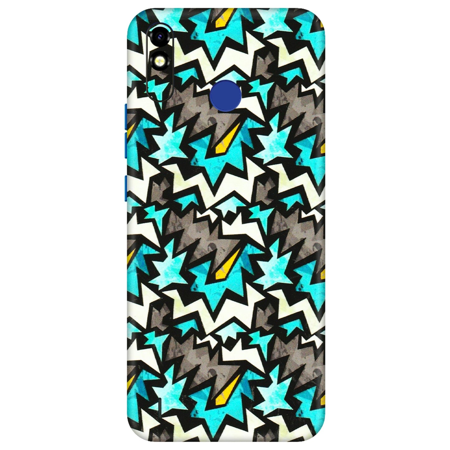 Tecno Phone Skins (All Models) - Funky Zig Zag - 3D Embossed Finish (L-223) Tecno Spark Go Plus