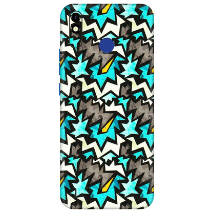 Tecno Phone Skins (All Models) - Funky Zig Zag - 3D Embossed Finish (L-223) Tecno Spark Go Plus