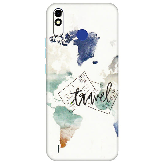 Tecno Phone Skins (All Models) - Travel The World - 3D Embossed Finish (L-232) Tecno Spark Go Plus