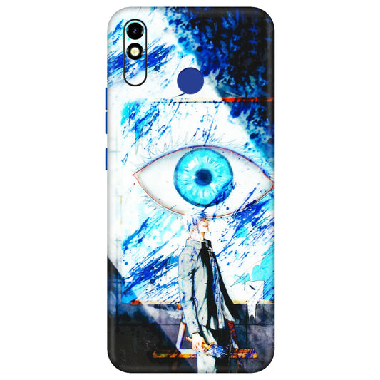 Tecno Phone Skins (All Models) - Gojo Satoru evil eye - 3D Embossed Finish (L-239) Tecno Spark Go Plus