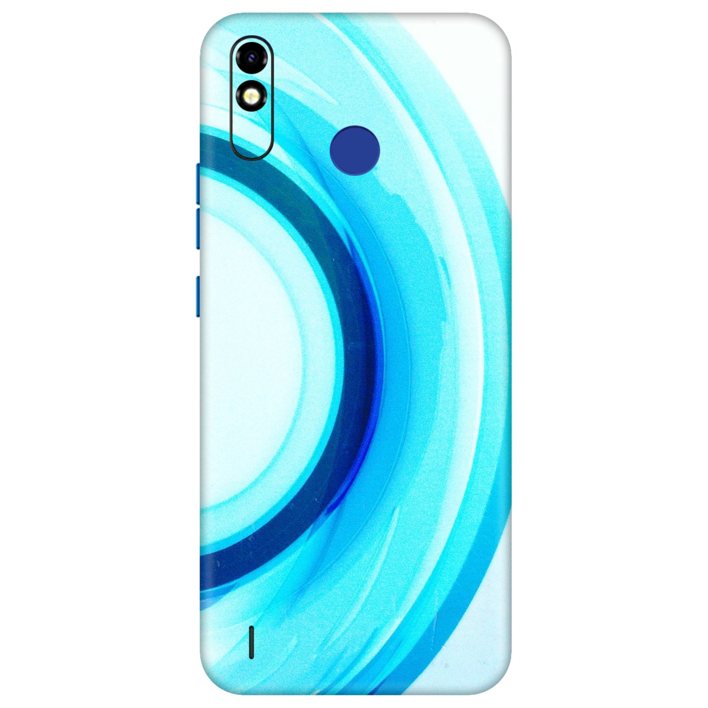 Tecno Phone Skins (All Models) - The Blue Curve - 3D Embossed Finish (L-244) Tecno Spark Go Plus