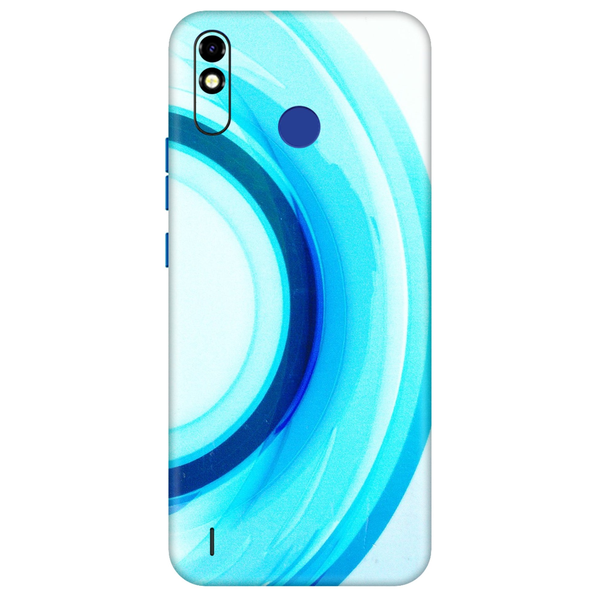 Tecno Phone Skins (All Models) - The Blue Curve - 3D Embossed Finish (L-244) Tecno Spark Go Plus