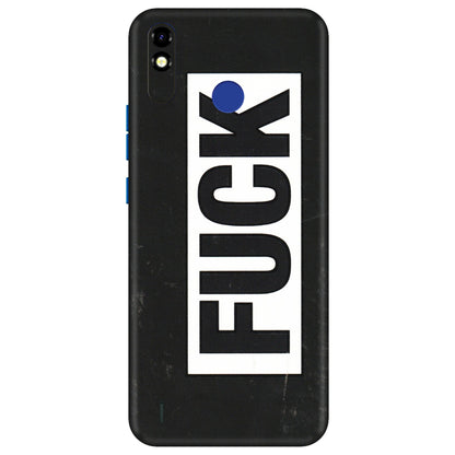 Tecno Phone Skins (All Models) - The F Word - 3D Embossed Finish (L-255) Tecno Spark Go Plus
