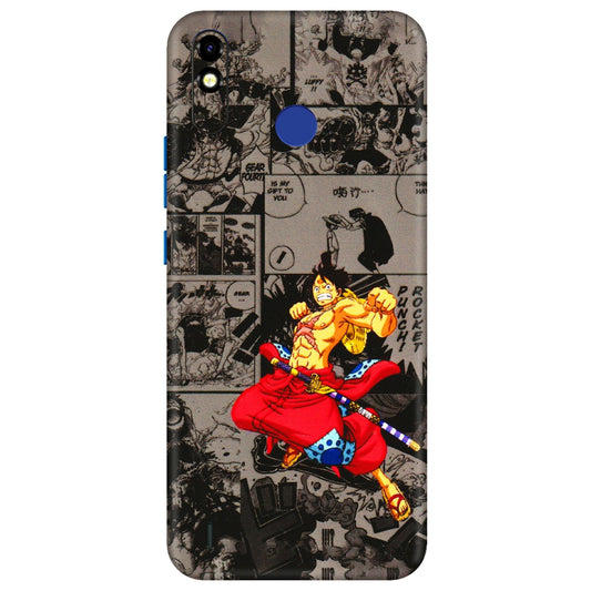 Tecno Phone Skins (All Models) - One Piece Rocket Punch Manga - 3D Embossed Finish (L-25) Tecno Spark Go Plus