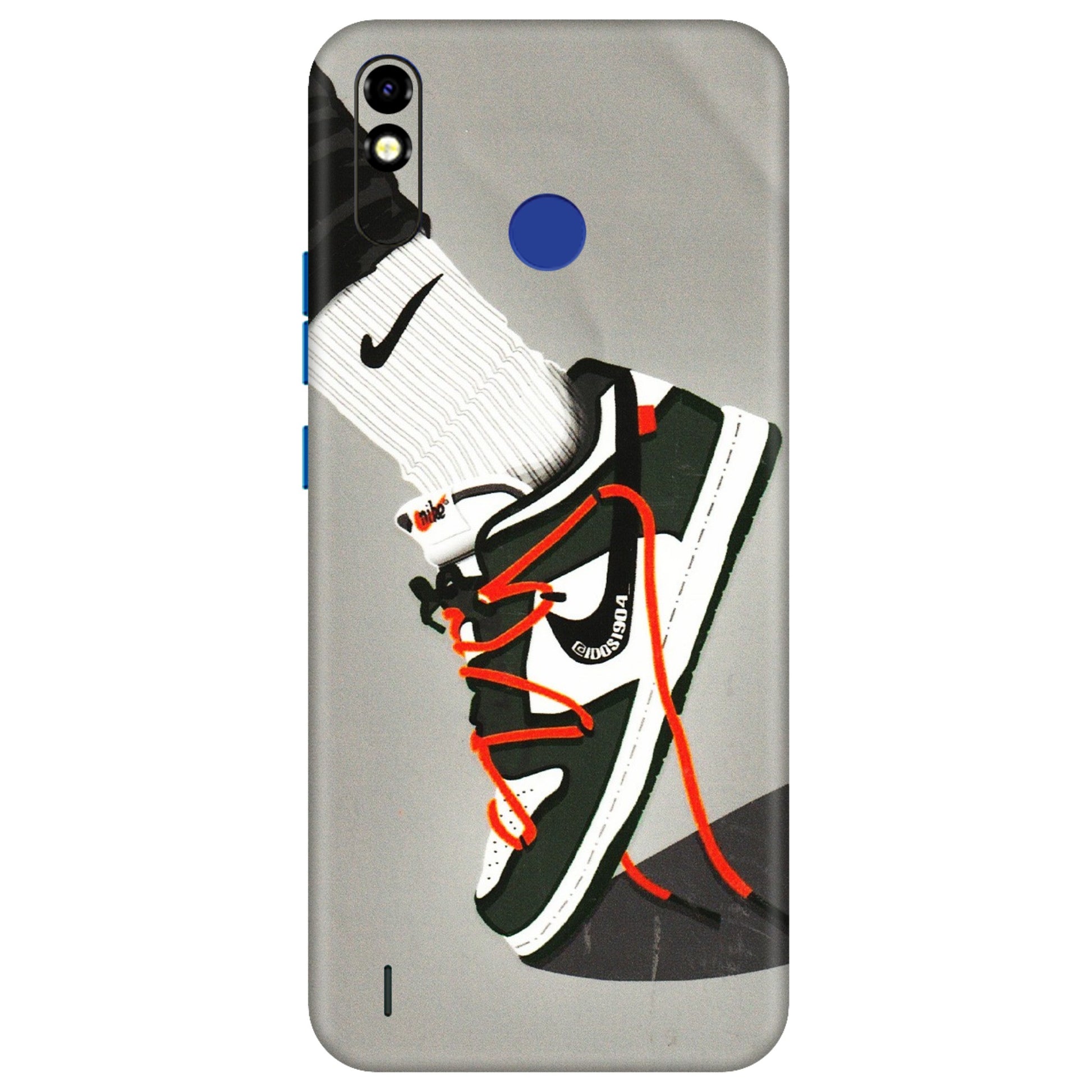 Tecno Phone Skins (All Models) - New Grey Sneaker - 3D Embossed Finish (L-261) Tecno Spark Go Plus