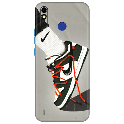 Tecno Phone Skins (All Models) - New Grey Sneaker - 3D Embossed Finish (L-261) Tecno Spark Go Plus