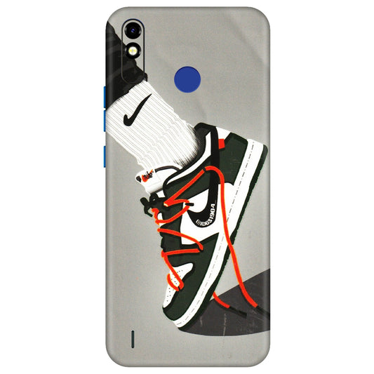 Tecno Phone Skins (All Models) - New Grey Sneaker - 3D Embossed Finish (L-261) Tecno Spark Go Plus