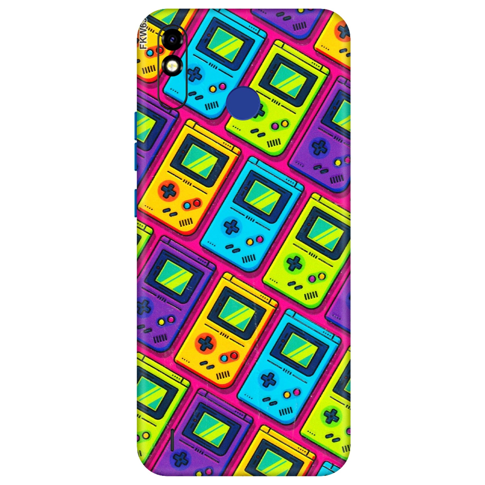 Tecno Phone Skins (All Models) - Gameboy Colourful - 3D Embossed Finish (L-266) Tecno Spark Go Plus