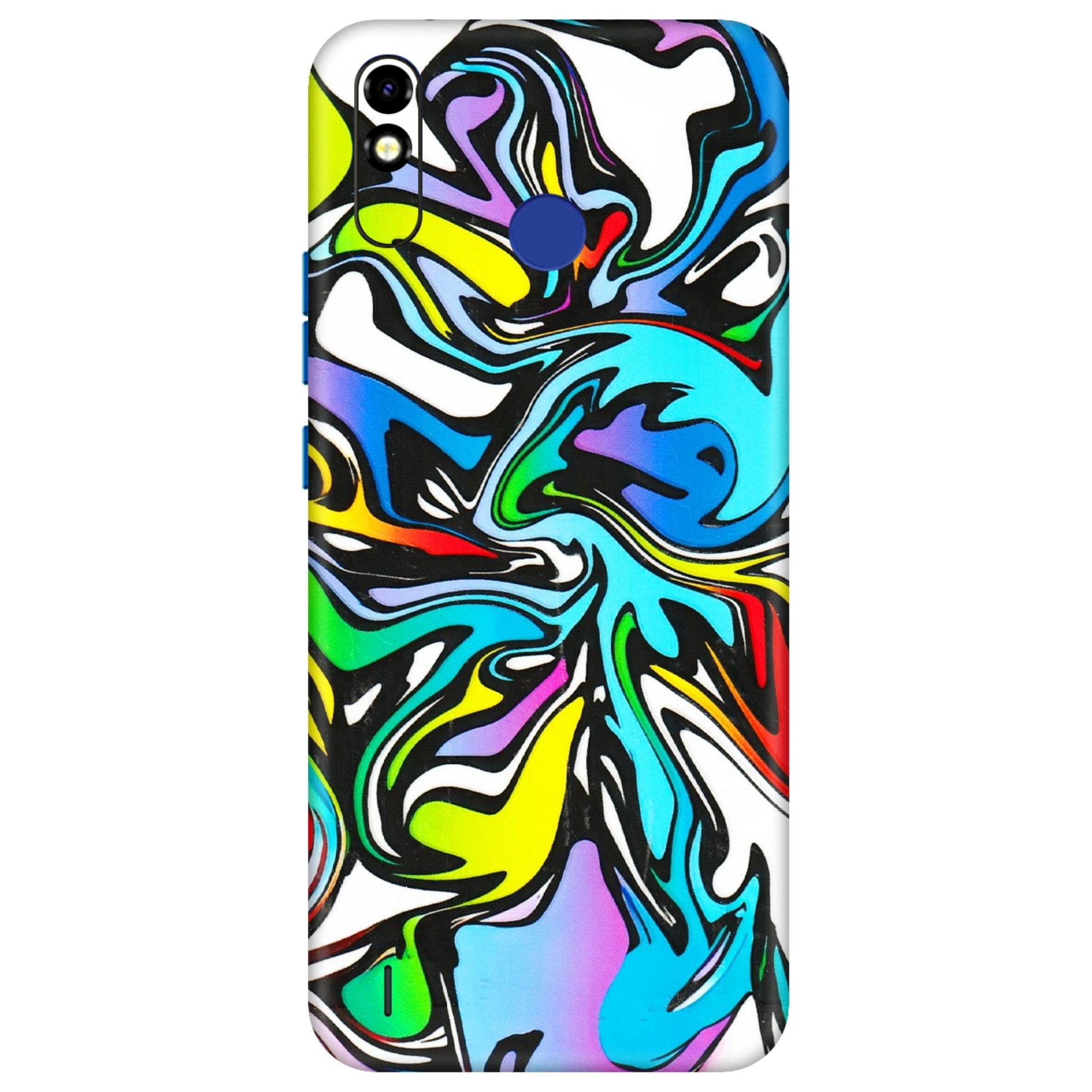 Tecno Phone Skins (All Models) - Abstract Colour Paints - 3D Embossed Finish (L-271) Tecno Spark Go Plus