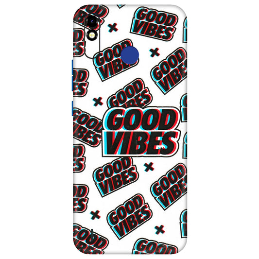 Tecno Phone Skins (All Models) - Good Vibes - 3D Embossed Finish (L-282) Tecno Spark Go Plus