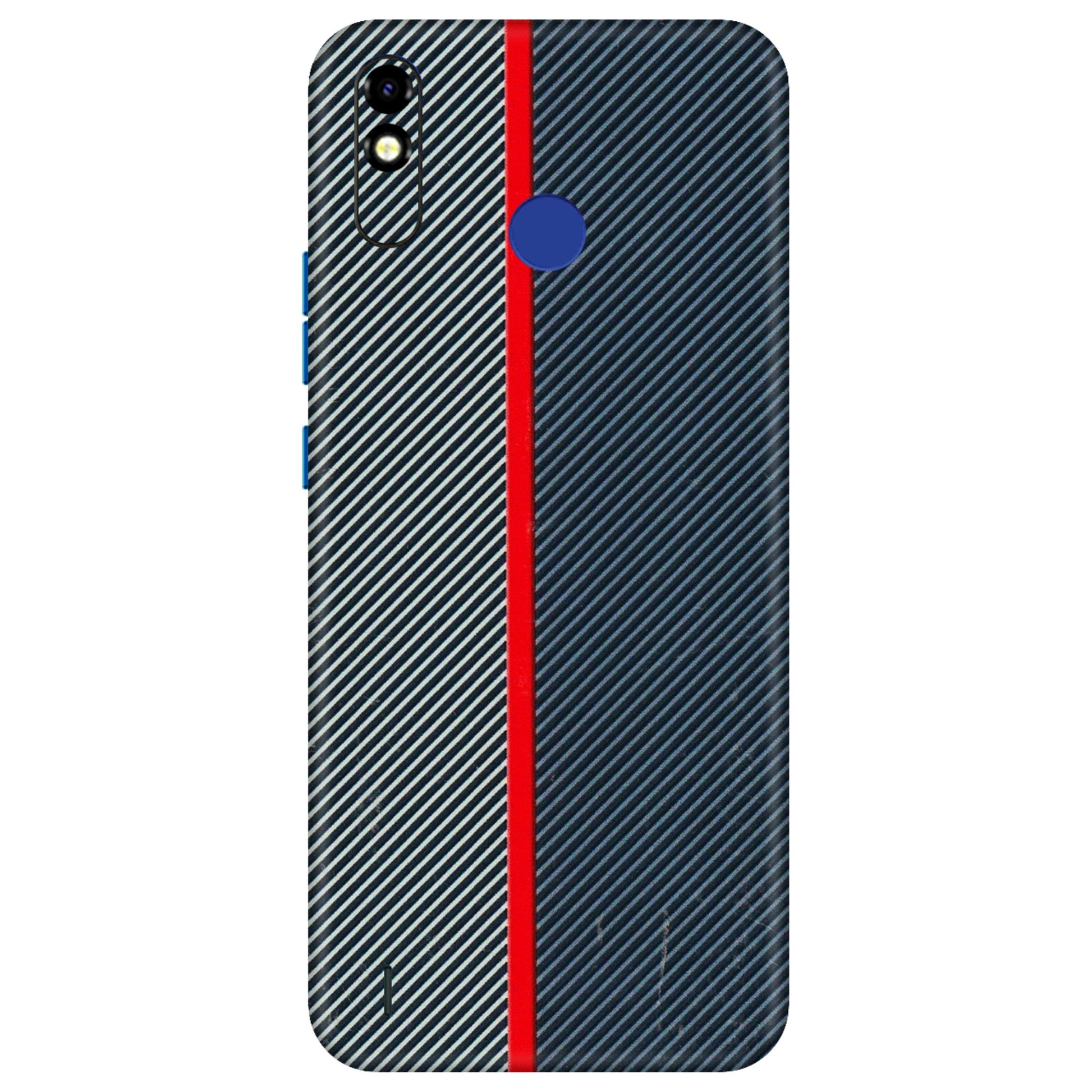 Tecno Phone Skins (All Models) - Blue Sober Lines - 3D Embossed Finish (L-305) Tecno Spark Go Plus