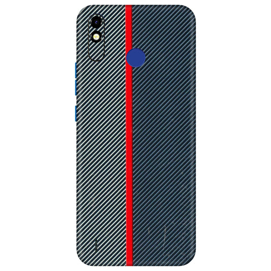 Tecno Phone Skins (All Models) - Blue Sober Lines - 3D Embossed Finish (L-305) Tecno Spark Go Plus