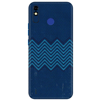 Tecno Phone Skins (All Models) - Blue Sober Waves - 3D Embossed Finish (L-306) Tecno Spark Go Plus