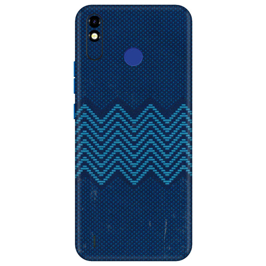 Tecno Phone Skins (All Models) - Blue Sober Waves - 3D Embossed Finish (L-306) Tecno Spark Go Plus